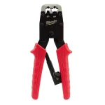 Milwaukee 3-Piece Electrician Snips, Impacting Punchdown Tool, and Ratcheting Modular Crimper Set thumbnail 4
