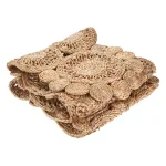 LR Resources Natural Jute Rectangle Indoor Table Runner, 16 in. x 80 in., Bohemian Farmhouse Style thumbnail 4