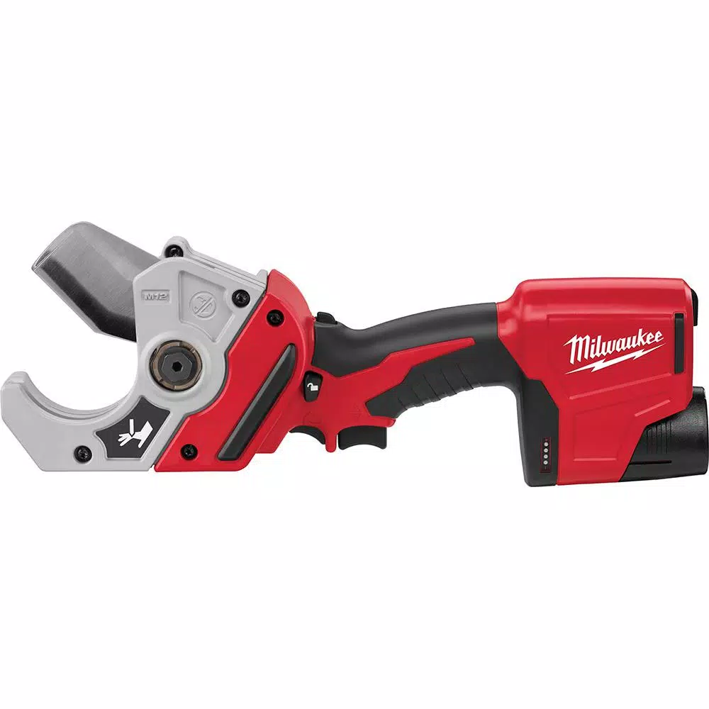 Milwaukee M12 12V Lithium-Ion Cordless PVC Shear Kit with Free 6.0Ah REDLITHIUM Battery