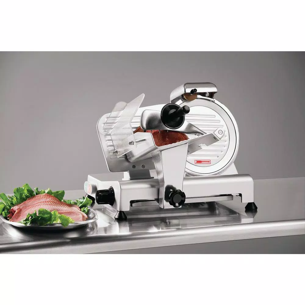 LEM Commercial 180W Stainless Steel Electric Meat Slicer, 10-inch Blade