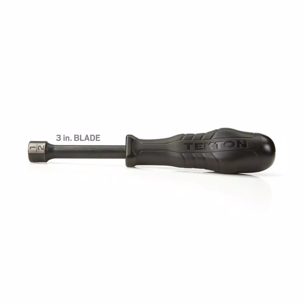 TEKTON 1/2 in. Nut Driver with Patented Three-Sided Handle