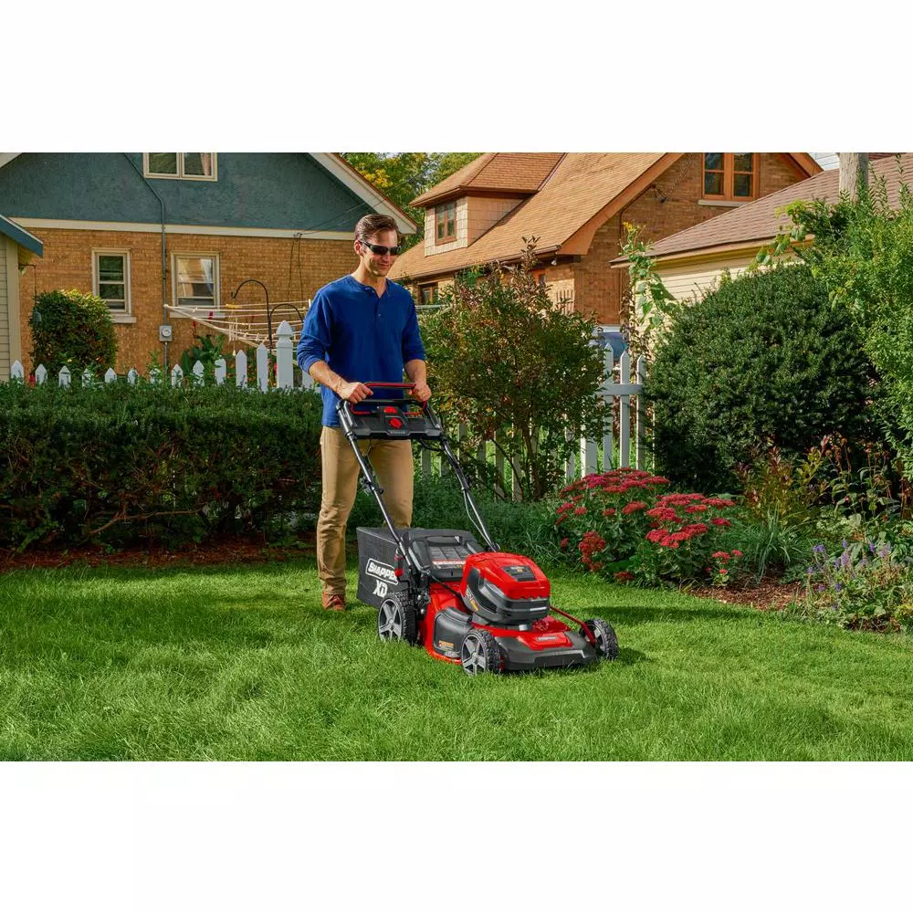 Snapper XD 21 in. 82V Cordless Self-Propelled Mower with StepSense, (2) 2 Ah Batteries and Charger