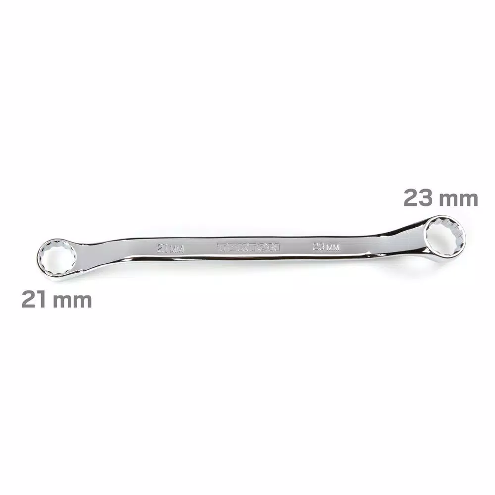 TEKTON 21 mm x 23 mm 45° Offset Double Box End Wrench