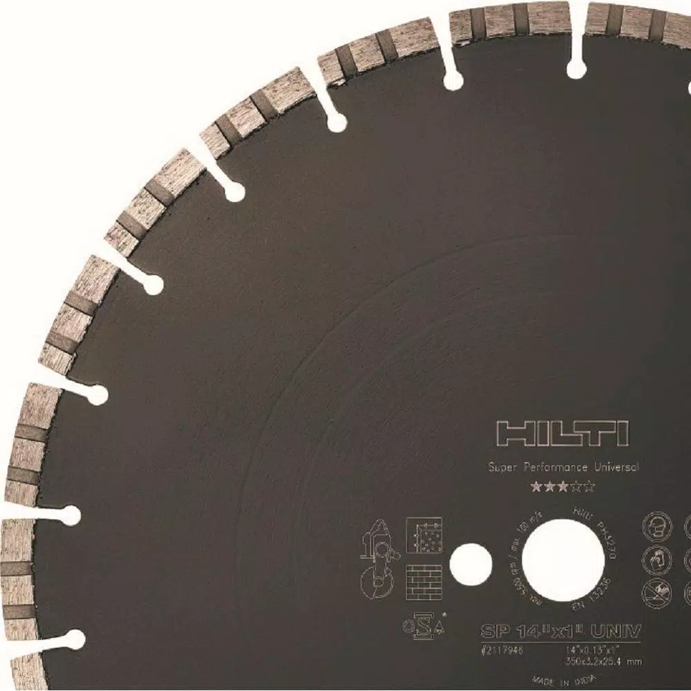 Hilti 16 in. Segmented Universal Diamond Saw Blade for Concrete, Brick, and Masonry