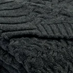 Safavieh Affinity Dark Grey Cable Knit Cotton Throw Blanket, 50 x 60 in. thumbnail 3