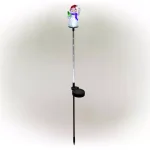 Alpine Corporation Solar Snowman Garden Stakes with Fiber Optic LED Lights, Set of 2 thumbnail 9