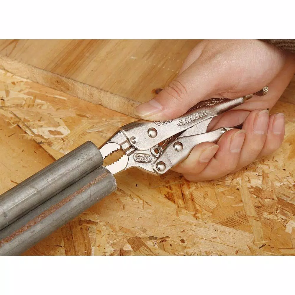 Husky 6.5 in. Long Nose Locking Pliers