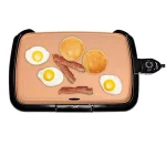 Boyel Living 1200W Nonstick Electric Griddle and Skillet with Adjustable Thermostat, Copper thumbnail 7