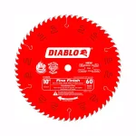 Diablo 10 in. x 60-Teeth Fine Finish Carbide Circular Saw Blade thumbnail 1