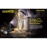 NITECORE HC35 L-Shaped Rechargeable LED Headlamp, 2700 Lumens, Wide Angle Beam thumbnail 2
