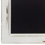 Pinnacle Distressed White Window Pane Framed Chalkboard - Rustic Farmhouse Memo Board thumbnail 4