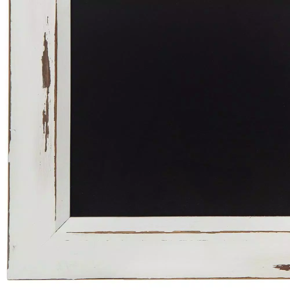 Pinnacle Distressed White Window Pane Framed Chalkboard - Rustic Farmhouse Memo Board