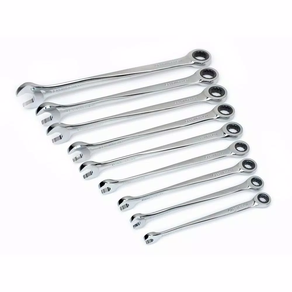 GearWrench 9-Piece SAE X-Beam Ratcheting Wrench Set
