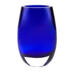 Badash Crystal Crescendo Cobalt Blue European Mouth Blown Crystal Bud Vase, 8 inch thumbnail 1