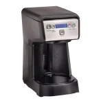 Hamilton Beach 12-Cup Compact Programmable Drip Coffee Maker, Black thumbnail 2
