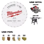 Milwaukee 8-1/4 in. 24-Tooth Framing Circular Saw Blade thumbnail 1