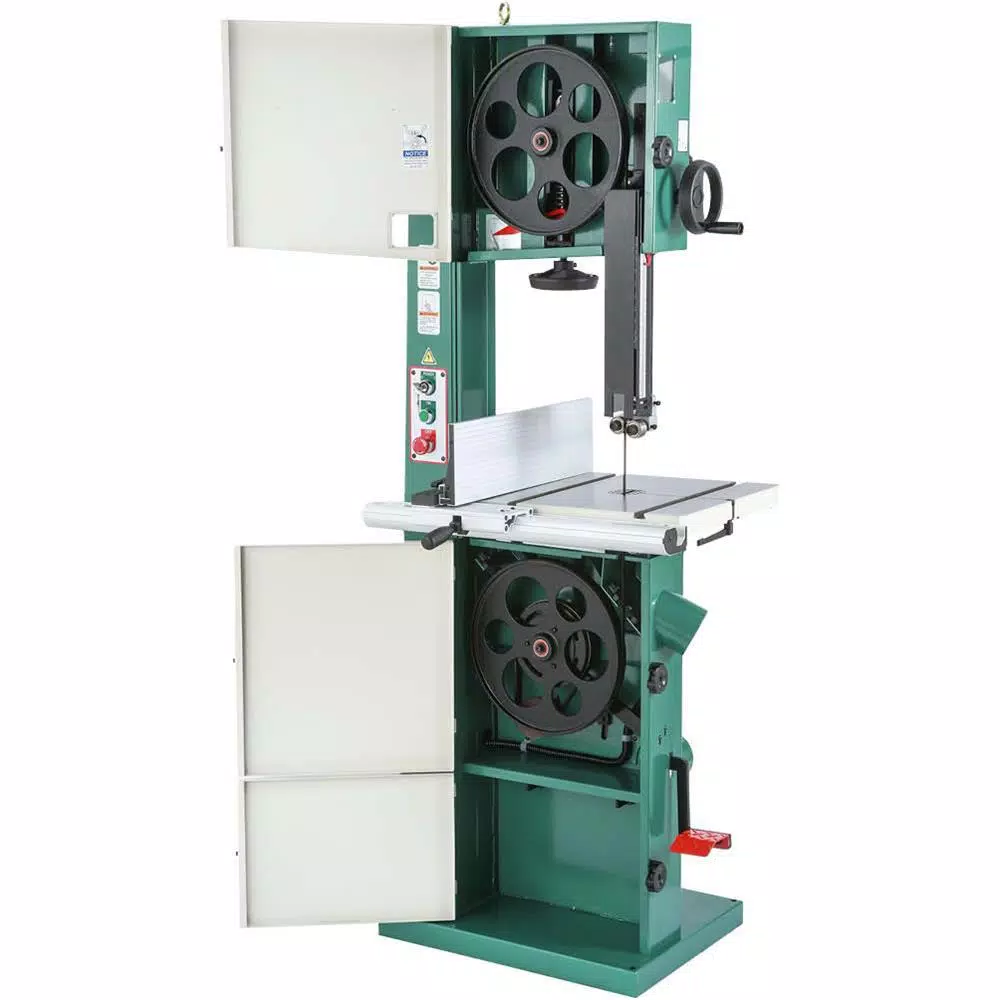 Grizzly Industrial 14-Inch Super Heavy-Duty Resaw Bandsaw with 2 HP Motor and Foot Brake