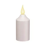 Xodus Innovations 4 in. Amber LED Votive Candle with Antique Brass Base, Battery Operated Flameless Candle thumbnail 4