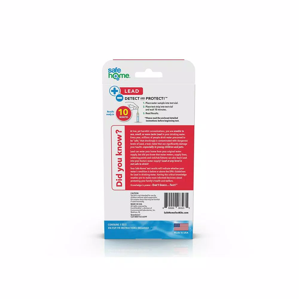 Safe Home DIY Lead in Drinking Water Test Kit