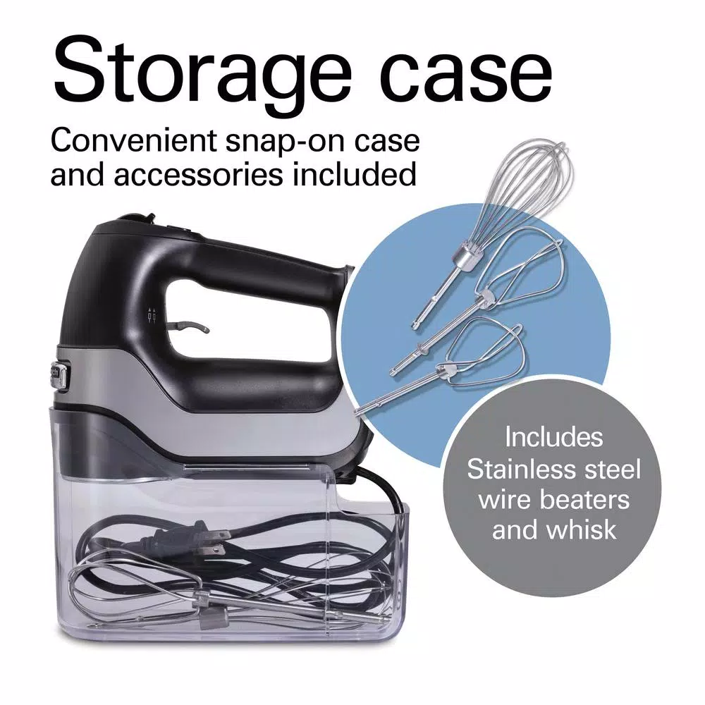 Hamilton Beach Professional 5-Speed Hand Mixer, Black