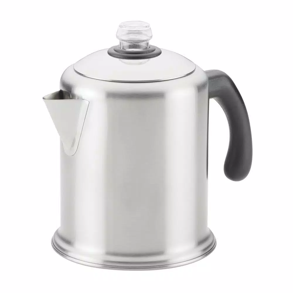 Farberware 8-Cup Brushed Stainless Steel Stovetop Coffee Percolator