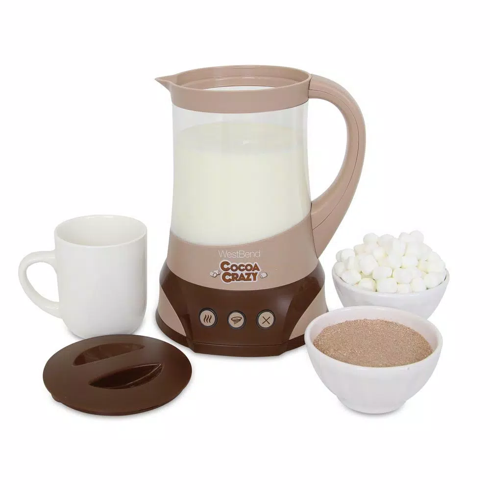West Bend Cocoa Crazy 4-Cup Hot Beverage Maker, 32 oz, Brown