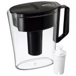 Brita Soho 5-Cup Water Filter Pitcher, BPA-Free, Black thumbnail 1