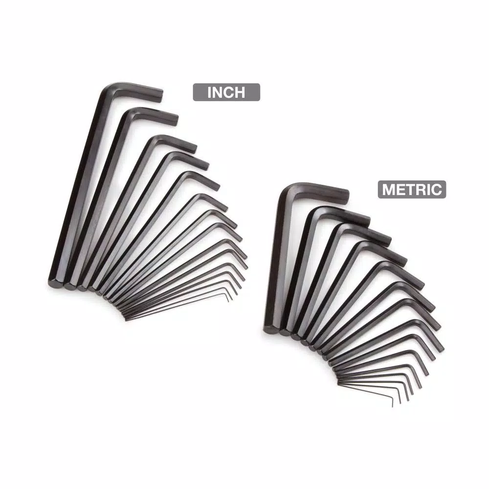 TEKTON 30-Piece Hex Key Wrench Set, 0.028-3/8 in. and 0.7-10 mm SAE/Metric