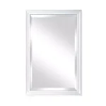 Alpine Art & Mirror Natural White Beveled Glass Accent Mirror, 24 x 36 in. thumbnail 1