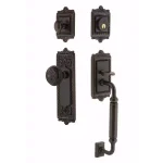 Nostalgic Warehouse Egg and Dart Keyed Entry Handleset, Timeless Bronze, 2-3/4 in. Backset thumbnail 1
