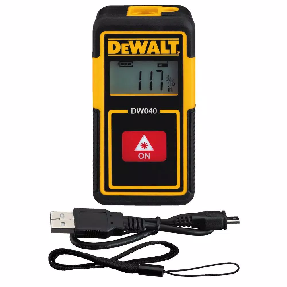 DEWALT 40 ft. Pocket Laser Distance Measurer and 25 ft. Tape Measure Combo