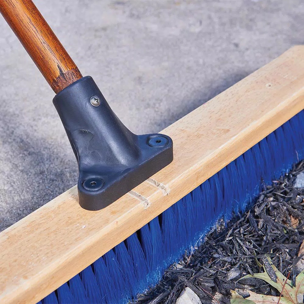 Harper 24 in. Indoor/Outdoor All-Purpose Push Broom with 60 in. Hardwood Handle