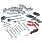 Stalwart 135-Piece Mechanic's Hand Tool Set with Chrome Vanadium Sockets and Wrenches thumbnail 3