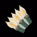 Unbranded Brite Star 7-Light Clear Flicker Flame Old Fashioned String Lights, Indoor/Outdoor thumbnail 1