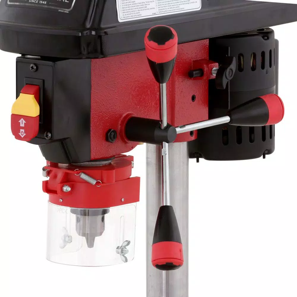 General International 8 in. Drill Press with 5-Speed Variable Speed and Laser Guide System