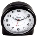 Equity by La Crosse Large 4.72 in. Black Analog Alarm Table Clock with Night Vision Technology thumbnail 3
