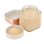 Honey-Can-Do 3-Piece Square Glass Canister Set with Rose Gold Twist Lids thumbnail 3