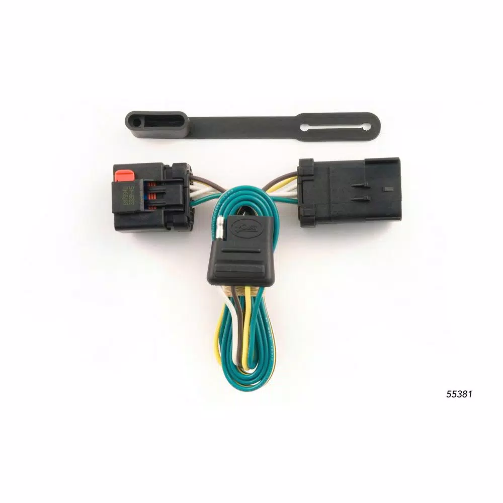 CURT Custom Vehicle-Trailer Wiring Harness, 4-Way Flat, T-Connector for Chrysler, Dodge, Jeep, Mitsubishi