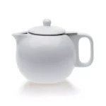 VIVA Scandinavia Jaimi 4.5-Cup Porcelain Teapot with Stainless Steel Filter, White thumbnail 1