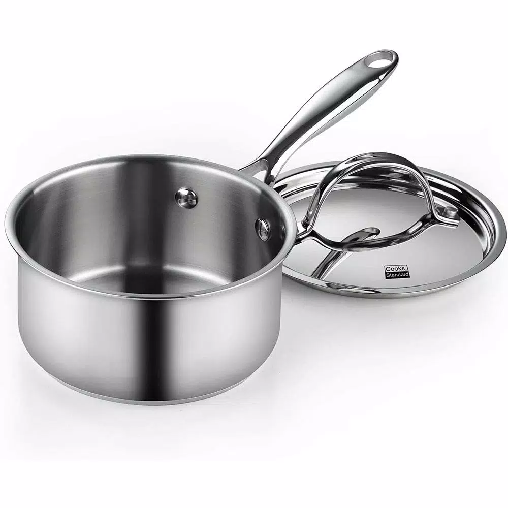Cooks Standard Classic 10-Piece Stainless Steel Cookware Set with Induction Compatibility