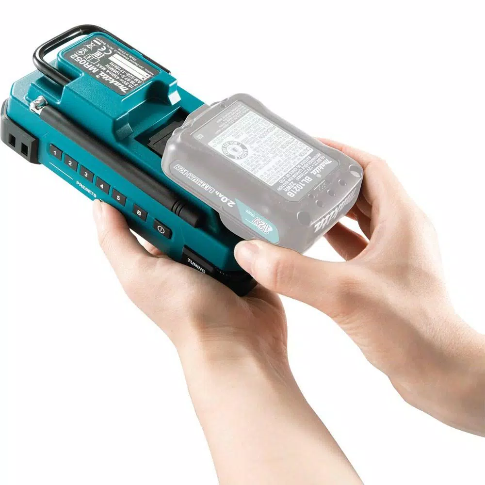 Makita 12V MAX CXT Compact Job Site Radio, MP3/iPod Compatible (Tool Only)