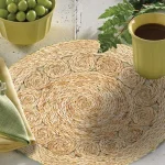 LR Resources 15 in. Natural Jute Braided Round Placemats, Set of 2 thumbnail 4