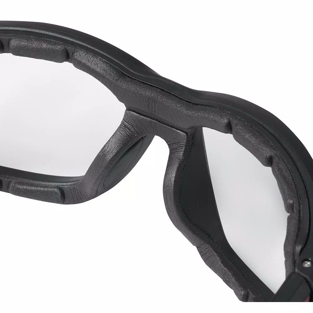 Milwaukee Performance Safety Glasses with Clear Fog-Free Anti-Scratch Lenses and Gasket