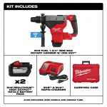 Milwaukee M18 FUEL SDS-MAX Rotary Hammer Kit with TWO 12.0 Ah Batteries & ONE-KEY thumbnail 2