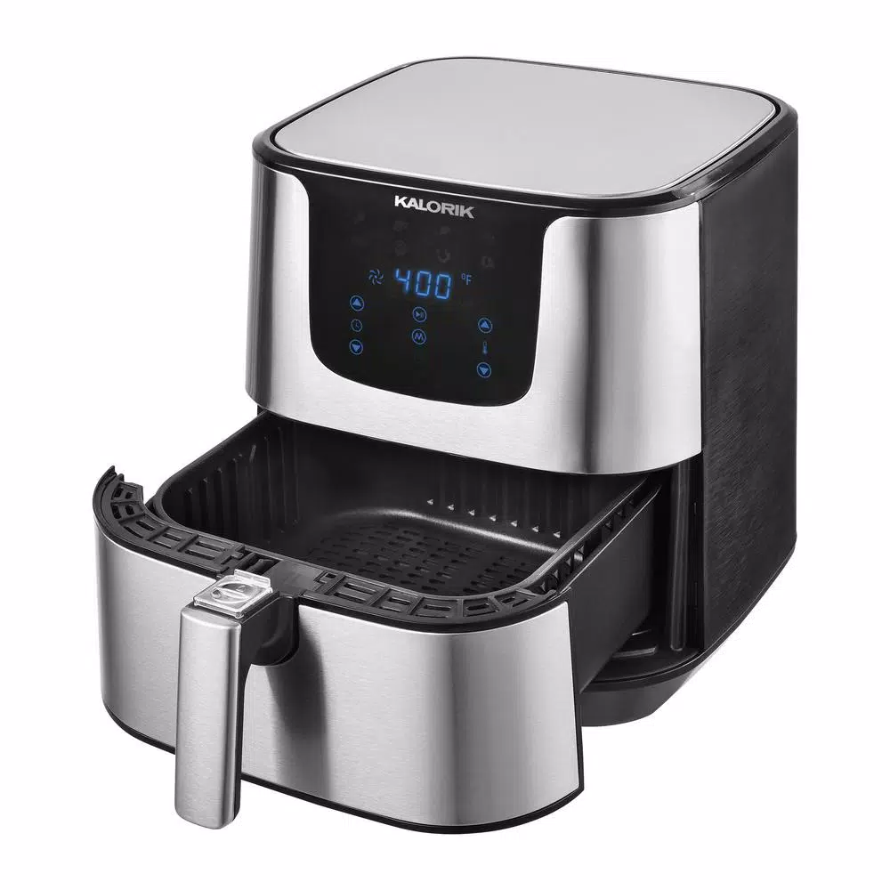Kalorik 3.5 Qt. Stainless Steel Digital Air Fryer with 8 Presets