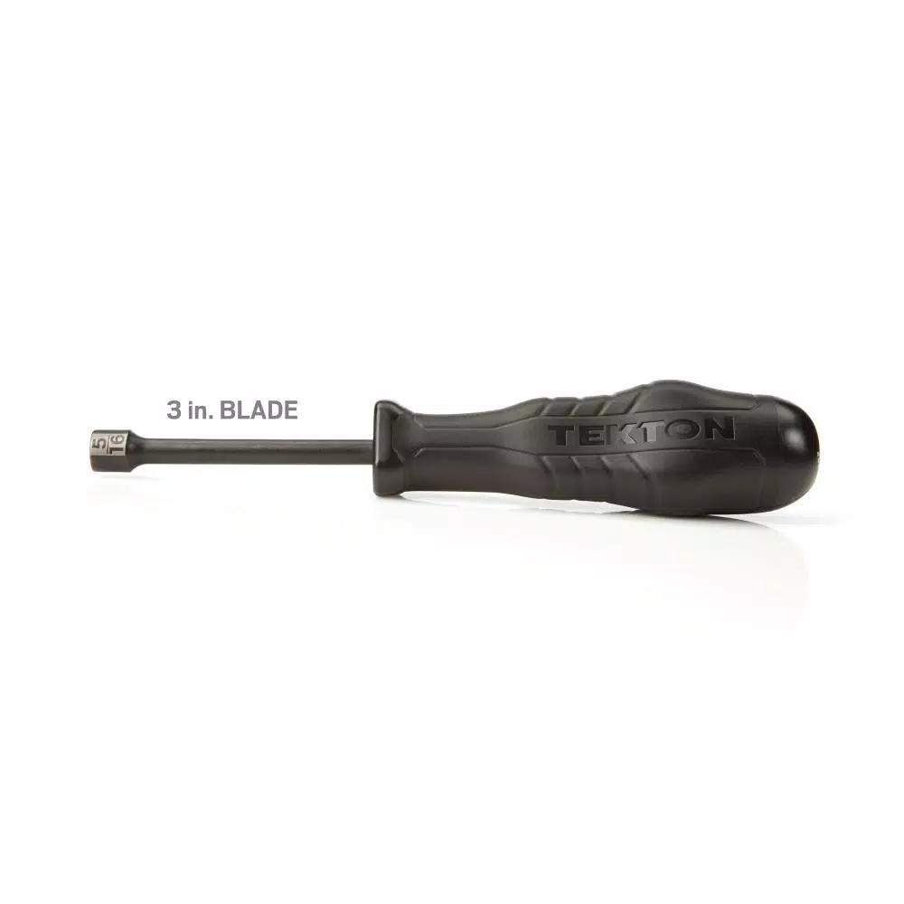TEKTON 5/16 in. Nut Driver with Patented Three-Sided Handle
