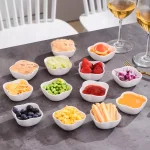MALACASA 3 in. White Porcelain Ramekins Set of 12, Ceramic Serving Bowls for Creme Brulee and Dipping Sauces thumbnail 6
