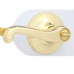 Defiant Viano Polished Brass Keyed Entry Door Lever thumbnail 4
