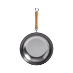 Honey-Can-Do Joyce Chen 12 in. Carbon Steel Stir-Fry Pan with Removable Birchwood Handle thumbnail 1