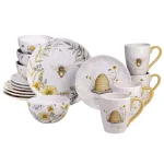 Certified International Bee Sweet 16-Piece Earthenware Dinnerware Set, Service for 4 thumbnail 1